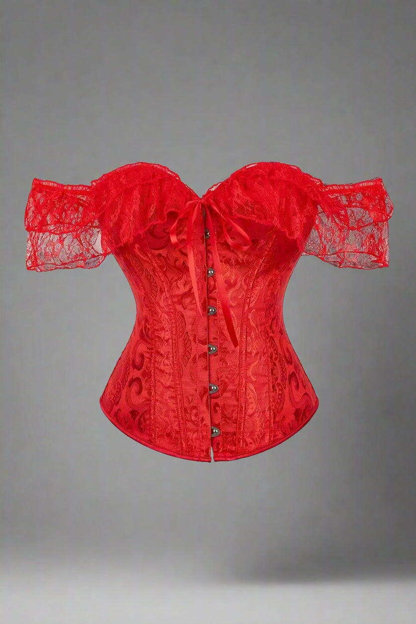 Corsetto Overbust in Pizzo: Eleganza Italiana, Curve Seducenti, Passione Inaspettata, Stile Intramontabile.
